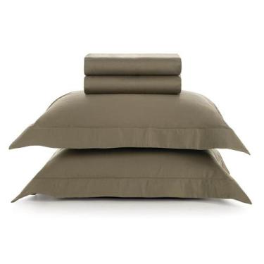 Imagem de Jogo de cama Queen 100% algodão Egípcio 300 Fios Karsten 4Pç, Dallas O