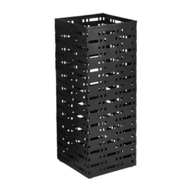 Imagem de Pssopp Rack de Suporte de Guarda-chuva de Metal, Design Oco Ventilado de Grande Capacidade para Manter o Chão Seco Suporte de Guarda-chuva Autônomo para Escritório de Hotel de Entrada (Quadrado