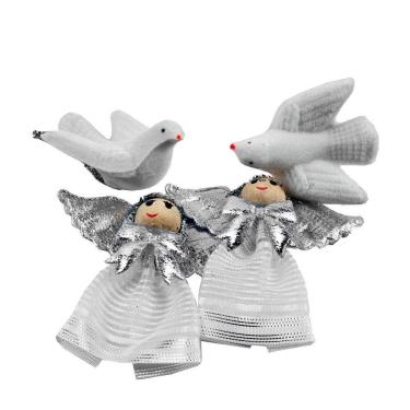 Imagem de Enfeite Boneco Biscoito Decorativo 19cm com Led - Tudo em Caixa