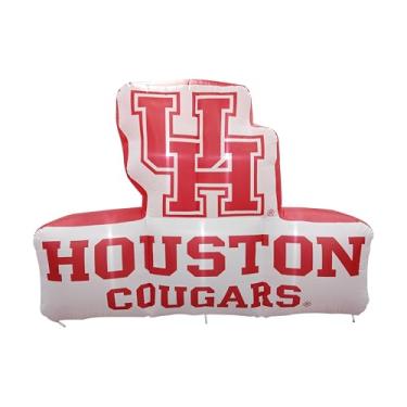 Imagem de FANMATS Mascote inflável NCAA Houston Cougars - Expositor inflável autoinflável, ventilador e cordões embutidos, logotipo oficial da equipe – mostre seu espírito durante todo o ano