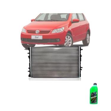 Imagem de Kit Radiador VW Gol 06>Fox 09>1.0 1.6 C/Ar + Aditivo Radiador Paraflu Verde