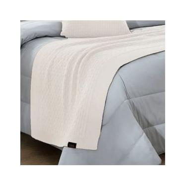 Imagem de Peseira De Tricô Trelica Off-White 220Cm - Kacyumara Off White