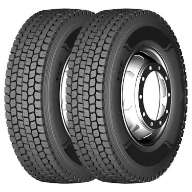 Imagem de KIT 2 Pneu Landspider Longtraxx DR880 295/80 R22.5 154/149M 18PR Borr