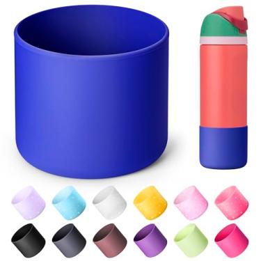 Imagem de Diumepo Bota de silicone para garrafa de água Owala 680 g, capa protetora antiderrapante para garrafa de água de aço inoxidável Owala Twist & FreeSip & Flip, base inferior de bota para Owala (azul