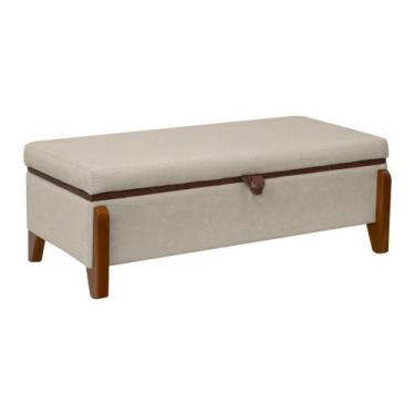 Imagem de Baú Organizador Puff Bali 160 cm Bouclé Para Quarto e Sala - SOFA STOR