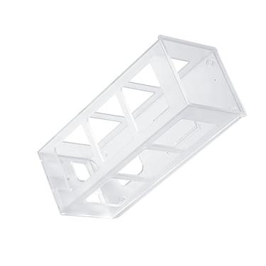 Imagem de aqxreight Suporte de Alisador de Cabelo Montado na Parede Rack HIPS Ferramentas de Ondulação de Cabeleireiro Caixa Organizadora de Suspensão de Parede para Banheiro Quarto Resistência Transparente e