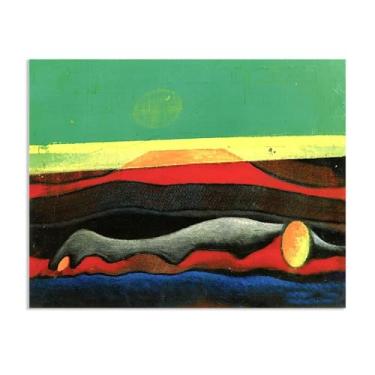 Imagem de Max Ernst Poster Uma Vida Dupla Reproduções de Pinturas Famosas Surrealismo Arte de Parede Tela Max Ernst Decoração de Parede para Presentes de Sala de Estar 80 x 60 cm (32 x 24 polegadas) Sem Moldura