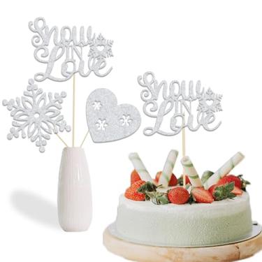 Imagem de 12Pcs Snow in Love Centerpiece Sticks Winter Bridal Shower Table Decorations Engagement Party Decoration Silver Glitter