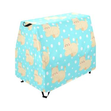 Imagem de Qilmy Cute Cream Colored Cats Kids Water Table Cover, Duty Waterproof Patio Table Covers for Outdoor Toddler Splash Tables, UV Resistant & Dustproof Play Table Protector, Cover Only