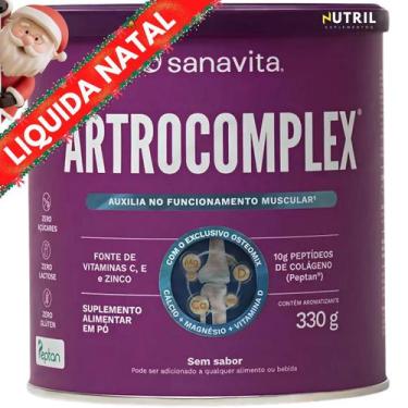 Imagem de Artrocomplex 330g 30 doses Colágeno Peptan Complexo vitamínico Ossos e
