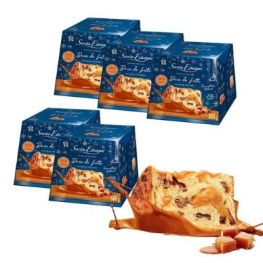 Imagem de Kit 5 Panettones Recheados Doce de Leite Santa Edwiges 500g