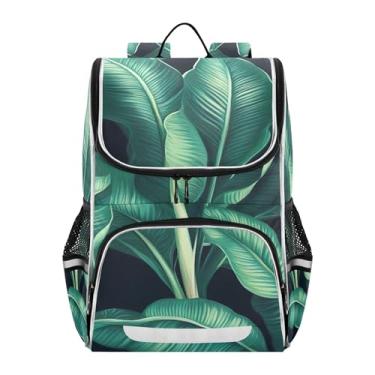 Imagem de Joisal Kids Backpack Girls Student Travel Back to School Bags Cute Lush Green Banana Leaves Bookbags Elementary Kids Boys Backpacks Cool Capacity 18L