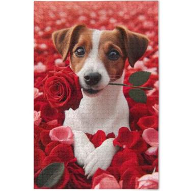 Imagem de Quebra-cabeças personalizados para cães Beagle Beagle Rose 1000 peças para adultos impressão animal arte legal Prime Puzzles Tech Game Puzzle presentes, 75 cm x 50 cm