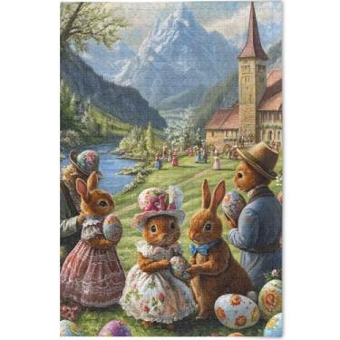 Imagem de Quebra-cabeças engraçados personalizados quebra-cabeça fofo 1000 peças para adultos pintura artística legal grande quebra-cabeças amigos família jogos presentes, 75 cm x 50 cm