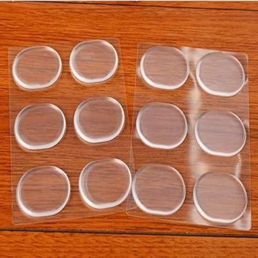 Imagem de 6 peças de palmilhas de silicone em gel para mulheres, mulheres, meninas, cuidados com os pés, forro com aderência, forro confortável e macio (pacote com 6 peças)