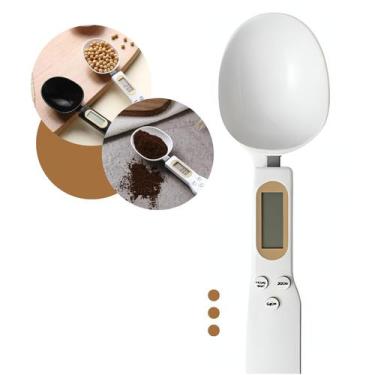 Imagem de Colher Digital Balança Portátil Precisão Receitas Cozinha Fit - KAPBOM