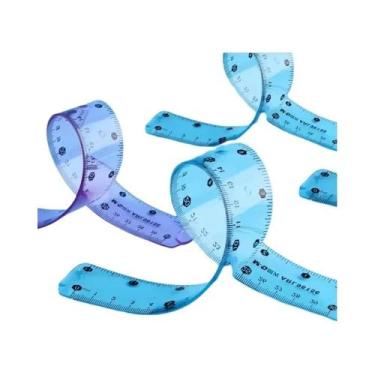 Imagem de Régua macia transparente M&G 15/20/30 cm para alunos da escola primári