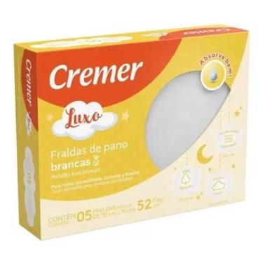 Imagem de Fralda de Pano Luxo Branca - Cremer