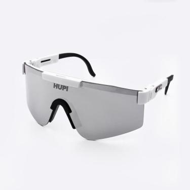 Imagem de Óculos de Sol HUPI Maverick Branco - Lente Prata Espelhado-Unissex