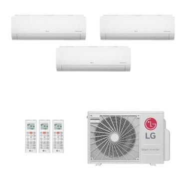 Imagem de Ar-Condicionado Multi Split Inverter LG 30.000 (1x Evap HW 7.000 + 1x Evap HW 24.000) Só Frio 220V
