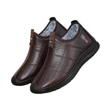 Imagem de Botas De Inverno Masculinas Grossas De Pelúcia Quentes Impermeáveis An