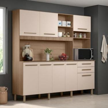 Imagem de Cozinha Completa Armário e Balcão c/ Pés Reguláveis 8 Portas - Repleta