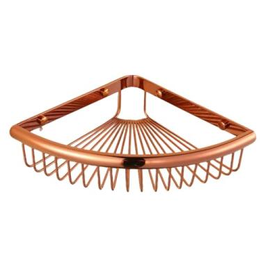 Imagem de 3FLQOOPP Toalheiro de latão ouro rosa para pendurar varões de barra, prateleira de banheiro, escova de banheiro, suporte de papel, acessórios para organizador de ferragens de banheiro, suportes de