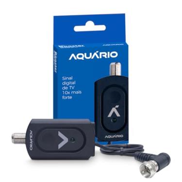 Imagem de Aquário Booster Amplificador de Sinal Digital de TV, 26 dB, Reduz Interferências, Compatível com Antenas Internas e Externas