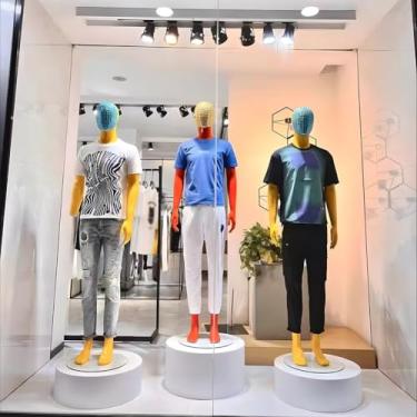 Imagem de Base de plataforma de exibição de manequins de janela, suportes de pedestal de cilindro redondo, mostrando pilares de rodapé de mesa de sobremesa de casamento, para transmissão ao vivo, festas e