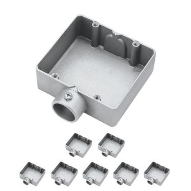 Imagem de 8 Condulete Duplo 1 Polegada Tipo E Sieg Alumínio Sem Rosca