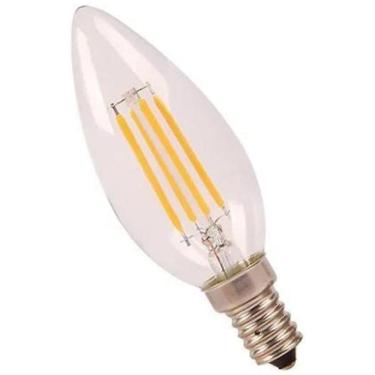 Imagem de Lampada Vela Led Filamento Cristal E27 4W 2700K - Luminatti