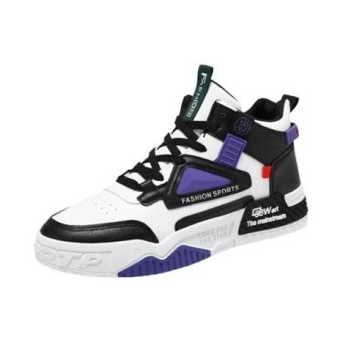 Imagem de Tênis Esportivos Masculinos De Cano Alto Respiráveis Para Corrida Ao A