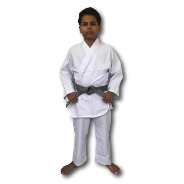 Imagem de Kimono Torah Karate Reforçado Infantil, Branco, M0, 3 - Nacional, 7 Di