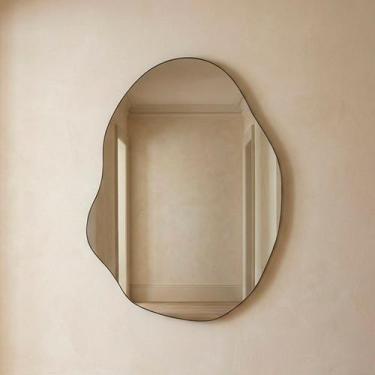 Imagem de Espelho Pinterest Retrô Lapidado 55x75cm - Mod. Rubi - REI DOS VIDROS