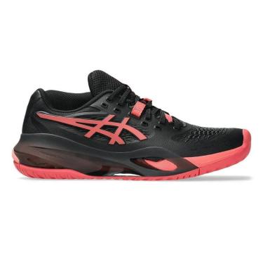 Imagem de Tênis Asics Gel Resolution X Clay Preto e Coral Feminino-Feminino
