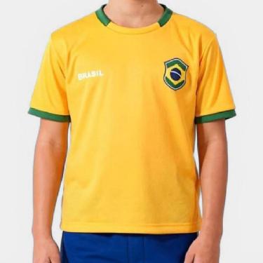 Imagem de Kit Mini Craque Braziline Brasil Infantil-Unissex