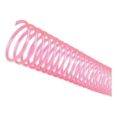 Imagem de Espiral para Encadernação Rosa 17 mm para 100 folhas 100un - Cassmar 