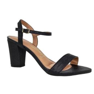 Imagem de Sandália Feminina de Glitter Festa Salto Médio Vizzano 6262474-Feminino