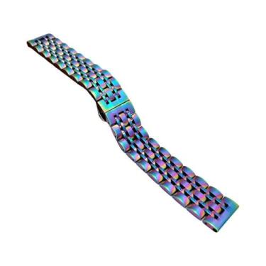 Imagem de Pulseira De Aço Inoxidável 22mm 20mm Para Samsung Galaxy Watch 3 4 5 G