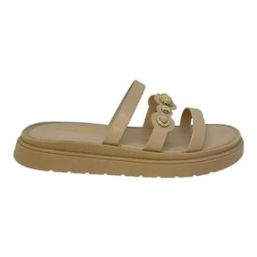 Imagem de TAMANCO QUIZ FEMININO FLATFORM CASUAL 69-1581-27 BEGE-Feminino
