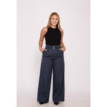 Imagem de Calça Feminina Alfaiataria Chumbo-Feminino