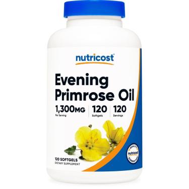 Imagem de Suplemento Nutricost Óleo De Prímula 1.300 Mg 120 Cápsulas-Unissex