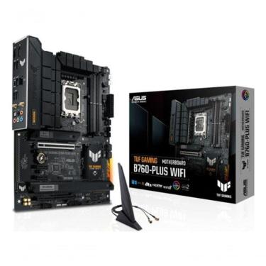 Imagem de Placa-mãe TUF GAMING B760M-PLUS WIFI D4 com Socket LGA 1700 para Intel Core 12ª e 13ª Geração ASUS