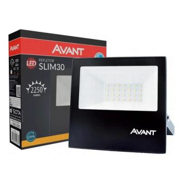 Imagem de Refletor Led Slim 30w 3000k Branco Quente Ip65 a prova d'águ - Congrat