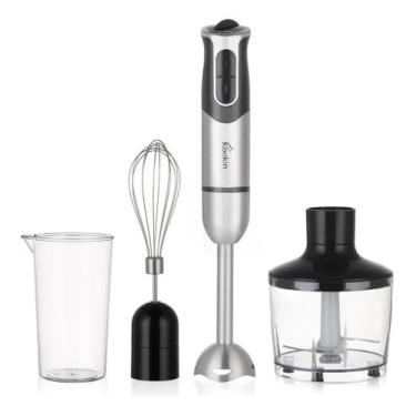 Imagem de Mixer de Mão 3 em 1 Kookin 800W 8 Velocidades Inox com Funçã, Bivolt
