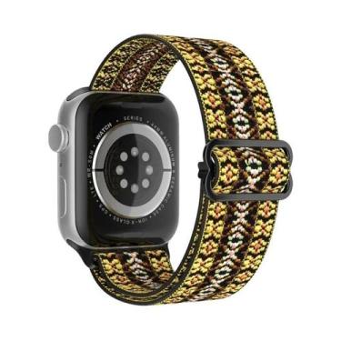 Imagem de Pulseira Ajustável De Nylon Elástico Solo Loop Para Apple Watch 49mm 4