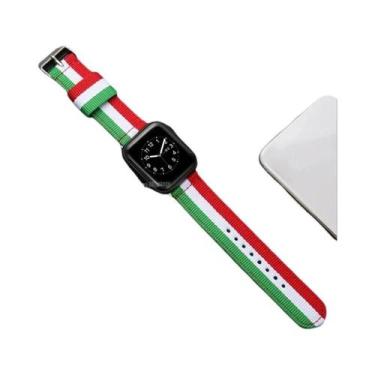 Imagem de Pulseira De Nylon Para Apple Watch 45mm 44mm Compatível Com Série 8 7 