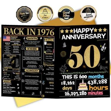 Imagem de Cartão de Aniversário Joycard 50º Bodas de Ouro 1976