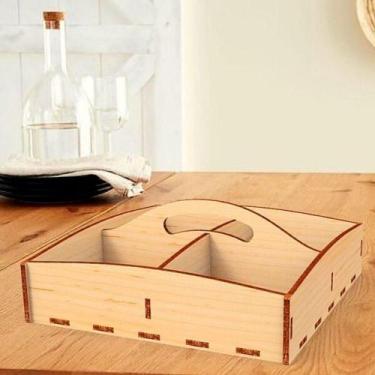 Imagem de Porta Guardanapo E Sachê Em Mdf - Kit 5 Unidades - LENOBRE