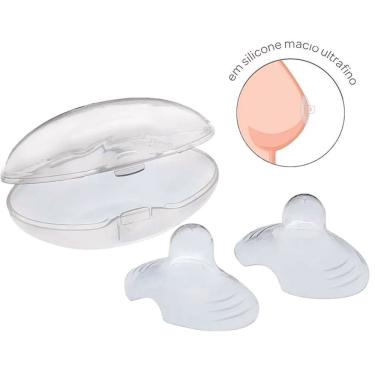 Imagem de Protetor Para Seios Buba Em Silicone Com Case - 2 Unidades